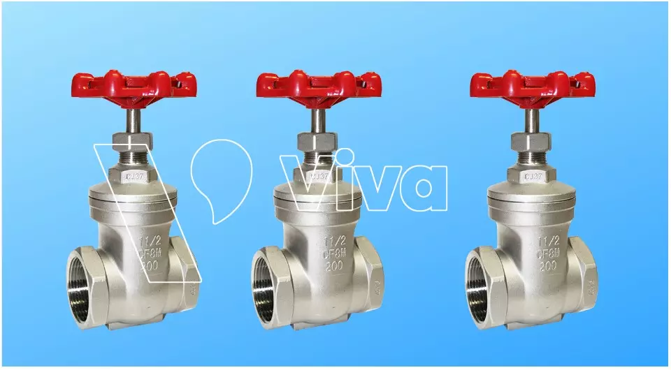 Van cổng inox ty chìm
