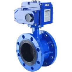 Van bướm mặt bích điều khiển điện