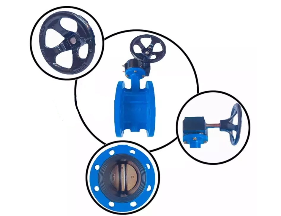 Van bướm DN300 kiểu nối bích