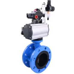 Van bướm điều khiển khí nén tác động kép