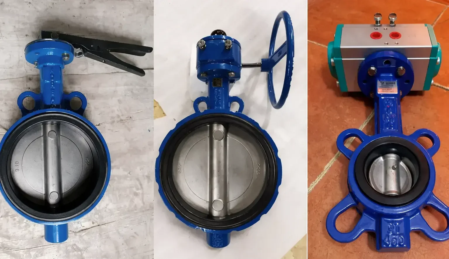 Van bướm thân gang cánh inox Hàn Quốc