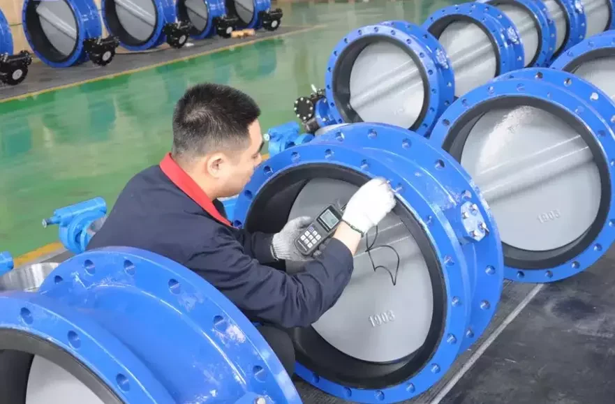 Cấu tạo của van bướm DN400