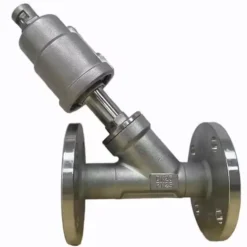 Van y xiên điều khiển khí nén lắp bích