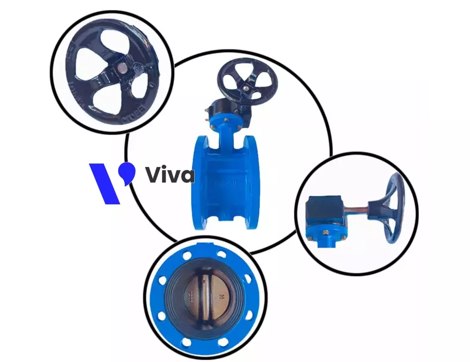 Butterfly valve DN300 with flange connection