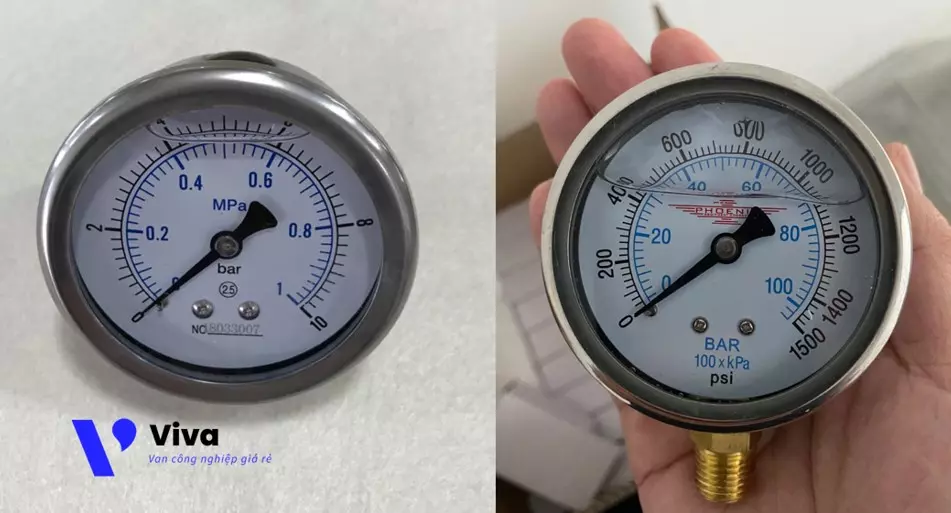 Đồng hồ đo áp suất khí nén dạng cơ