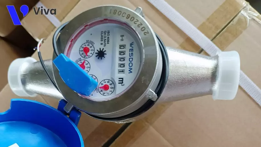Đồng hồ đo lưu lượng nước dạng cơ bằng thép không gỉ