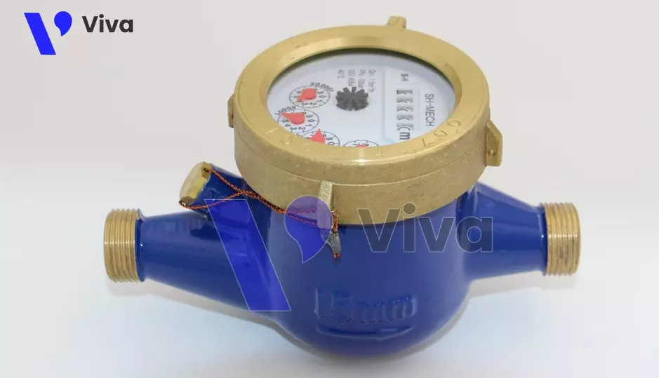 Hình ảnh đồng hồ đo lưu lượng nước dạng cơ
