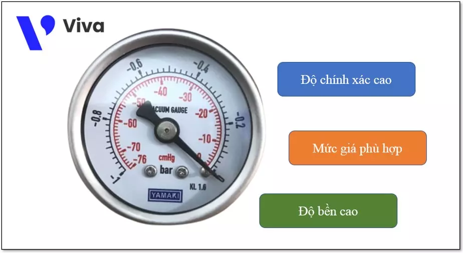 Đặc điểm nổi bật của đồng hồ đo áp suất Yamaki