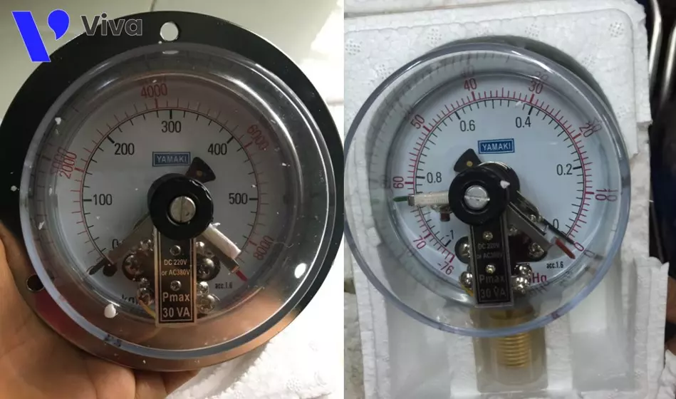 Đồng hồ đo áp suất 3 kim Yamaki