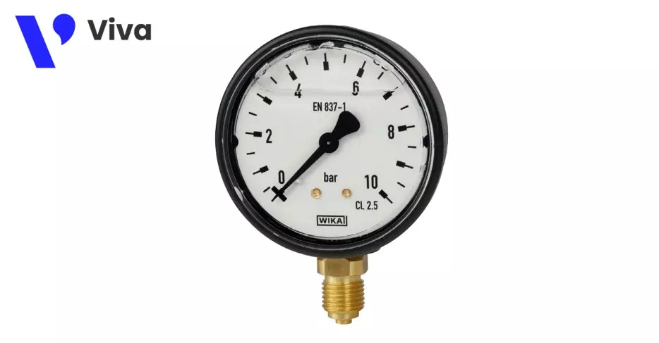 Đồng hồ đo áp suất Wika vỏ thép