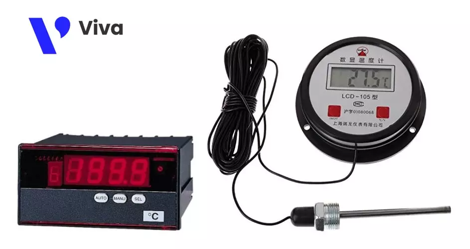 Đồng hồ đo nhiệt độ lò hơi điện tử