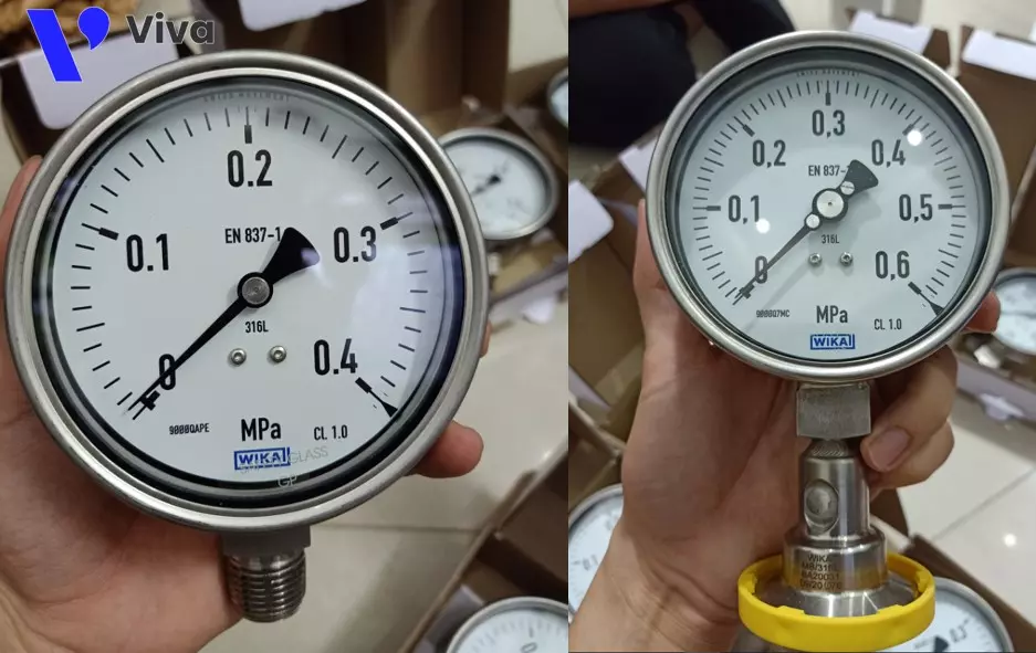 Hình ảnh thiết bị đồng hồ đo áp suất Wika