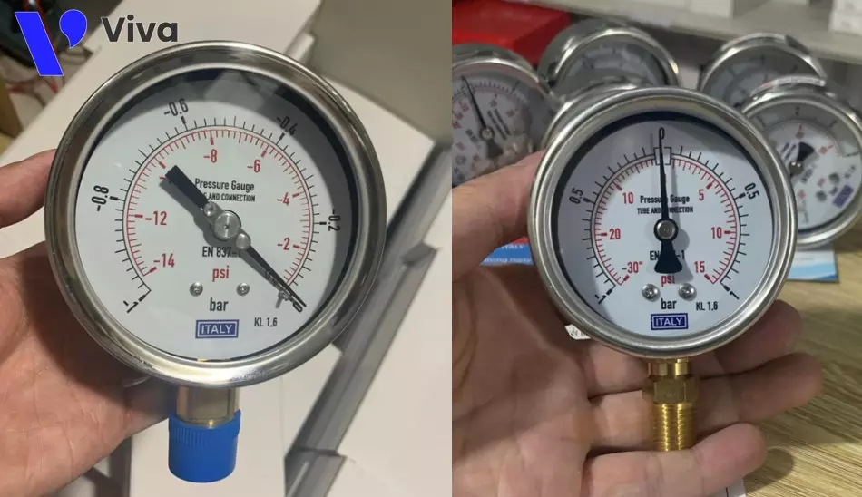 Hình ảnh đồng hồ đo áp suất Italy