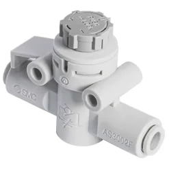 Compressed air flow control valve