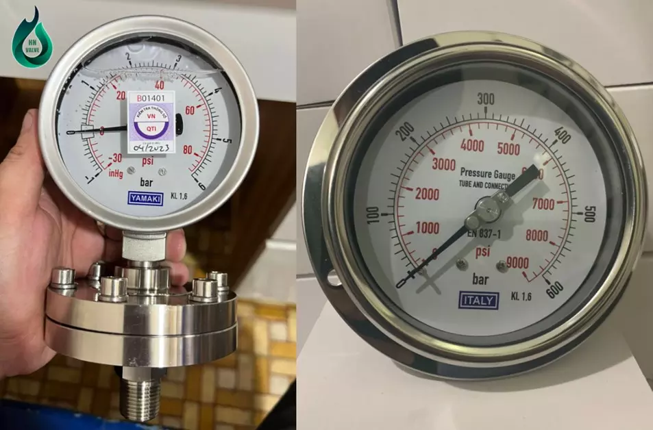 Đồng hồ đo áp suất thường sử dụng trong công nghiệp