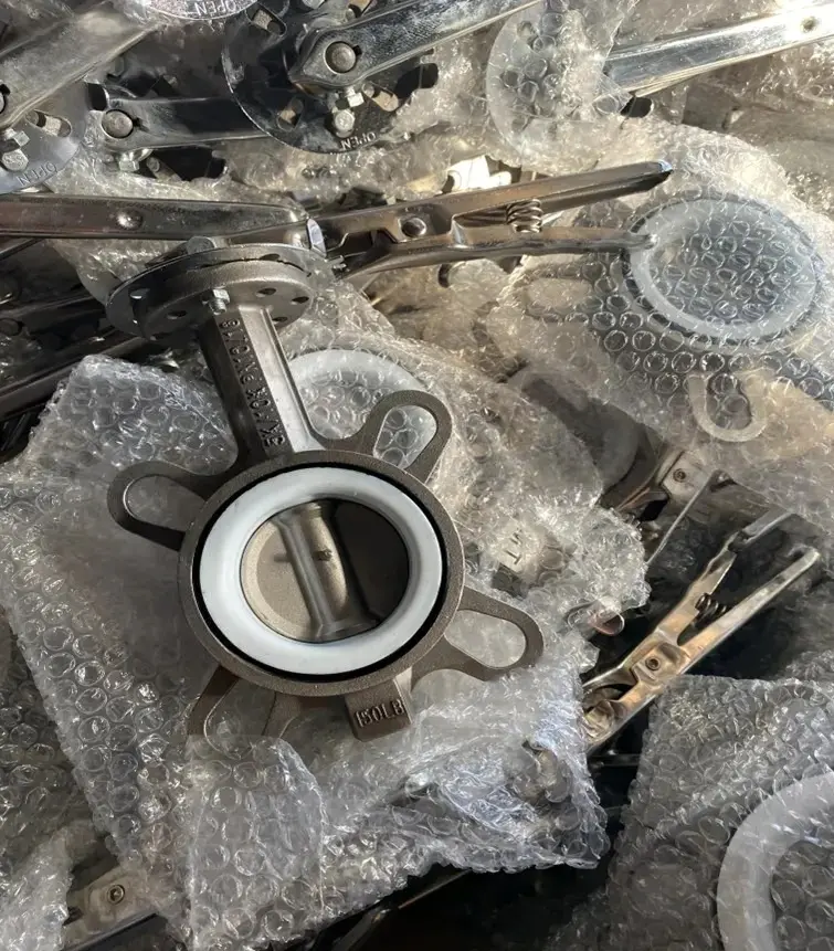 Van bướm inox gioăng PTFE D71F4-10P