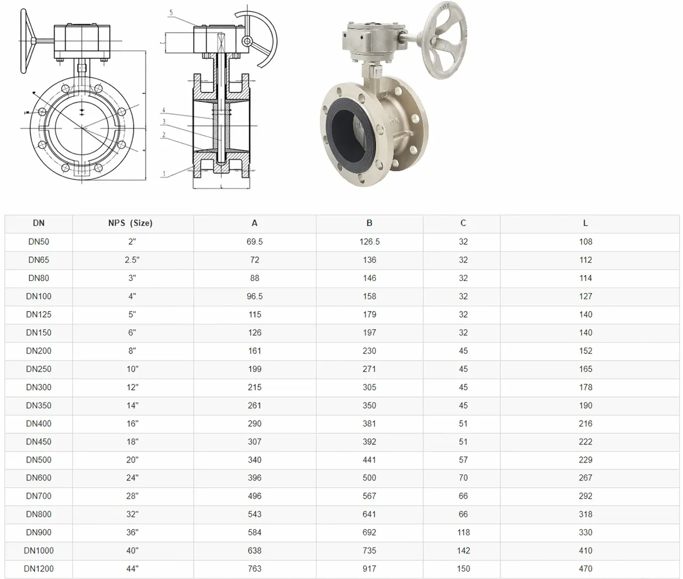 Catalog van bướm inox tay quay gioăng EPDM D341X-10P-16P Catalog van bướm inox tay quay gioăng EPDM D341X-10P-16P