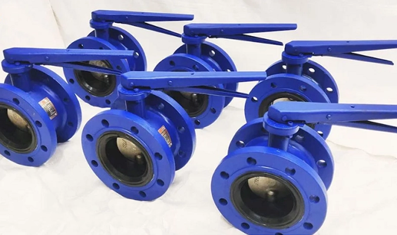 Hình ảnh van bướm gang tay gạt D41X-10Q/16Q