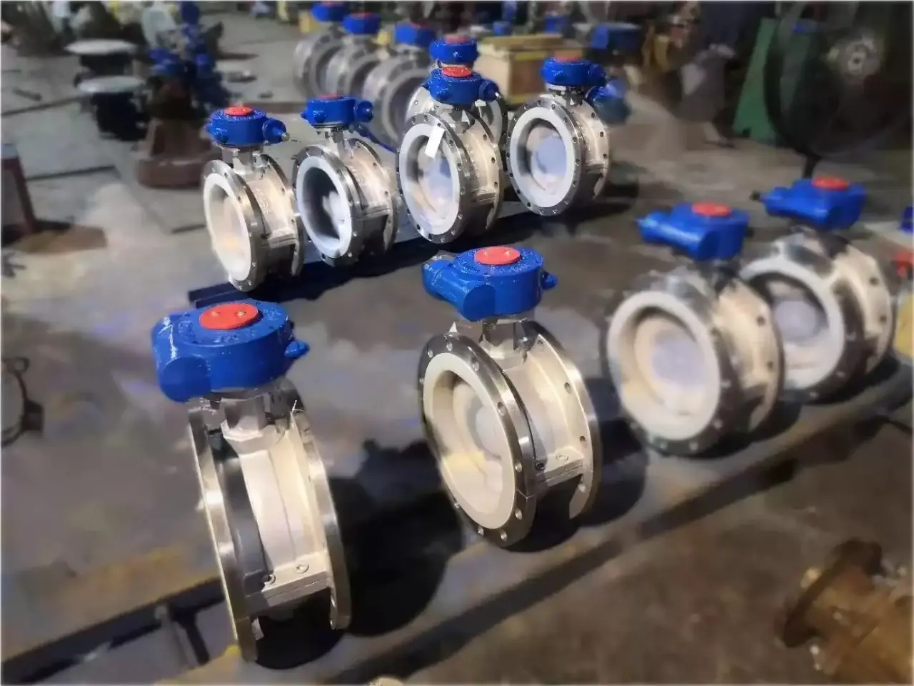 Van bướm inox tay quay gioăng PTFE D341F4-10P/16P Van bướm inox tay quay gioăng PTFE D341F4-10P/16P