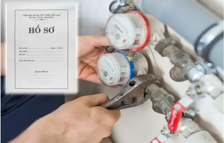 Hồ sơ xin thủ tục lắp đặt đồng hồ đo nước