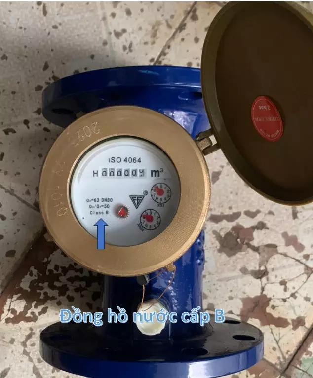 Đồng hồ đo nước cấp B
