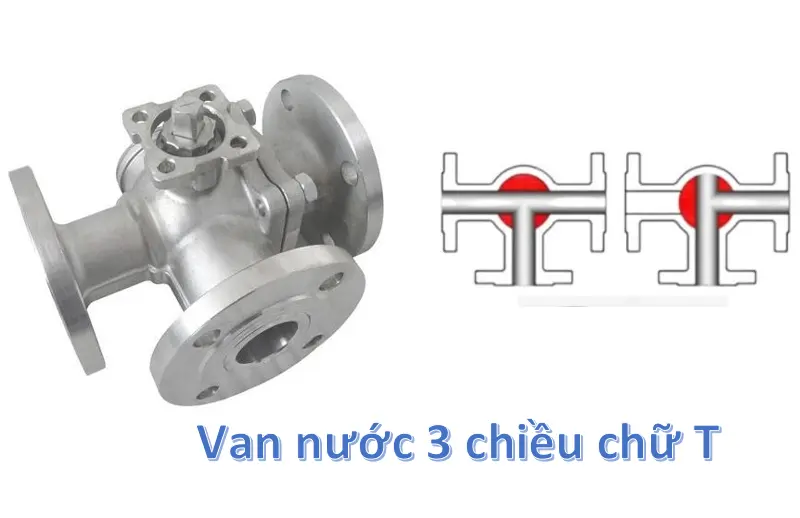 Van nước ba chiều chữ T