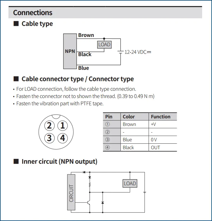 sơ đồ đấu nối cảm biến tiệm cận trên van cổng tín hiệu điện ARV