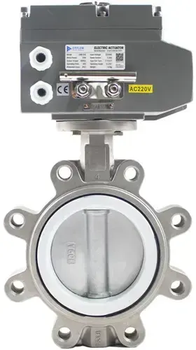 Van bướm điện EM-FLOW EMEB-OSL, Inox 304, kết nối lug