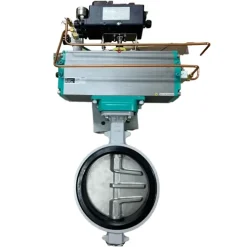 Van bướm gang khí nén tuyến tính Tomoe 700G-7E + positioner