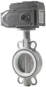 Van bướm inox EM-FLOW EMEB-OSW gắn bộ điện EME, kiểu wafer
