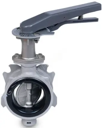 Van bướm gang tay gạt Toyo 562-UESL thân gang cầu FCD450, đĩa inox 304
